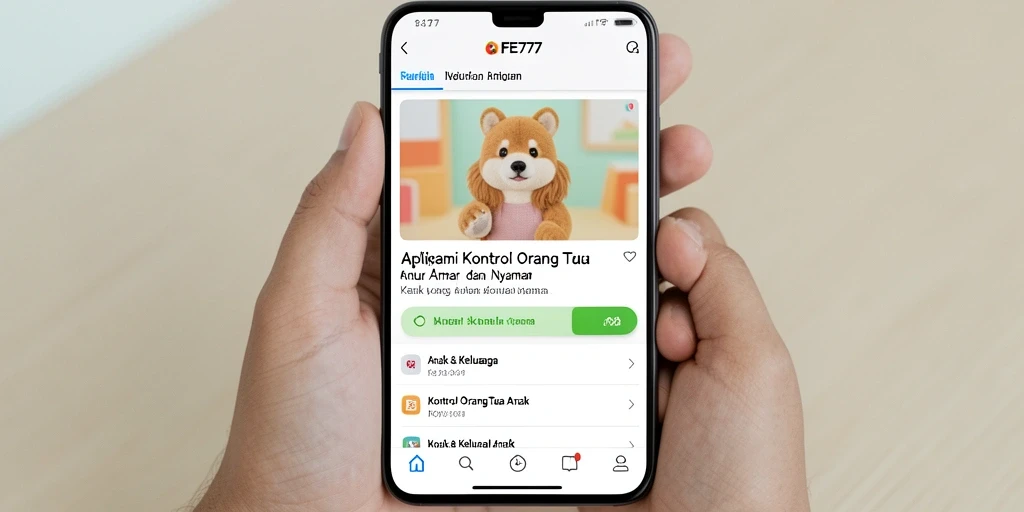 Antarmuka FE777 yang sederhana dan fungsional untuk kontrol orang tua.