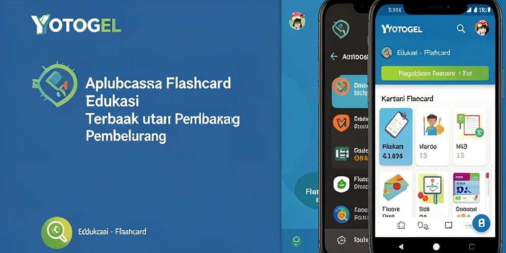 Antarmuka aplikasiyang sederhana dan fungsional untuk belajar Flashcard.